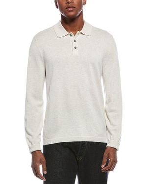 Theory Hilles Cashmere Polo Shirt - White