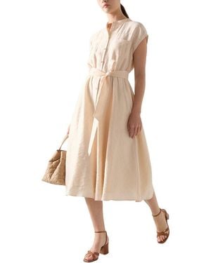 LK Bennett Fran Linen-Blend Dress - Natural
