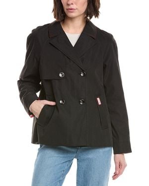 HUNTER Short Rain Coat - Black