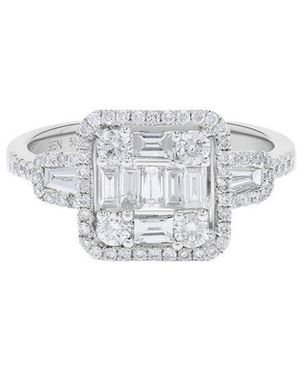 H.J. Namdar 14K 1.03 Ct. Tw. Diamond Cluster Ring - White