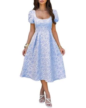 Luna Tuccini Midi Dress - Blue