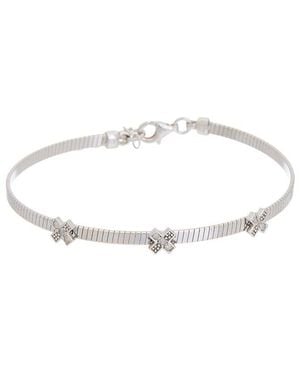 Meshmerise 18K Over 0.09 Ct. Tw. Diamond Bangle - White