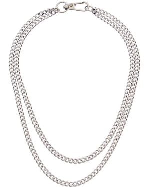 Juvell 18k Plated Cz Link Necklace - Metallic