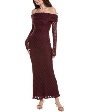 Bardot Adoni Off-Shoulder Maxi Dress - Red