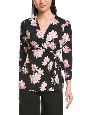 Anne Klein Wrap Top - Black