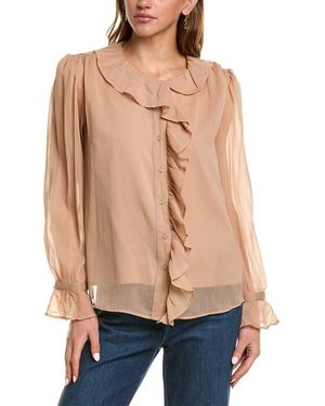 Sam Edelman Jasleen Ruffle Top - Natural