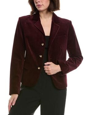 FRAME Frame The Velvet Smart Blazer - Red