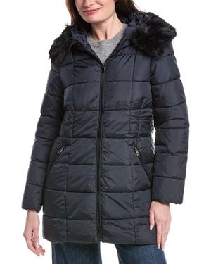 Tahari Brie Medium Coat - Black