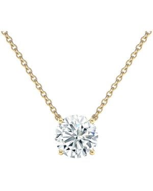 Sabrina Designs Lab Grown Diamonds 14K 5.00 Ct. Tw. Lab-Grown Diamond Solitaire Necklace - Metallic