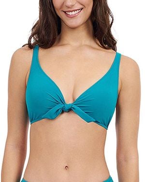 Gottex Tutti Frutti V Neck Bikini Top - Blue