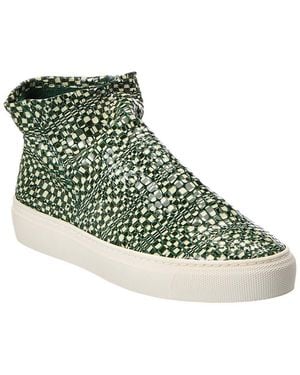 Arche Tboots Leather Trainer - Green
