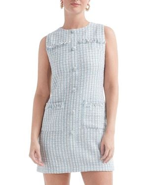 Hermoza Fortunata Shift Mini Dress - Blue