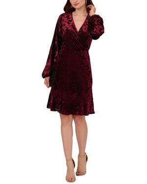 Adrianna Papell Soft Skirt Mini Dress - Red