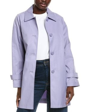Via Spiga Balmac Single-Breasted Coat - Blue