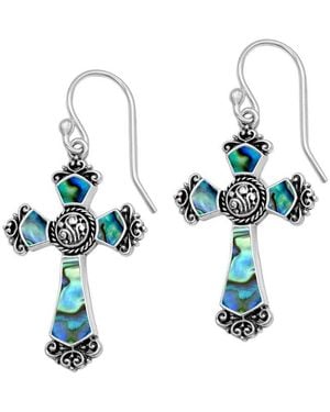 Samuel B. Abalone Earrings - White