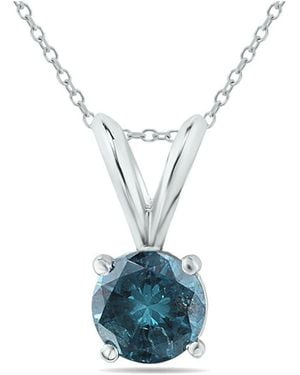 Diamond Select Cuts 14k 0.71 Ct. Tw. Diamond Necklace - Blue