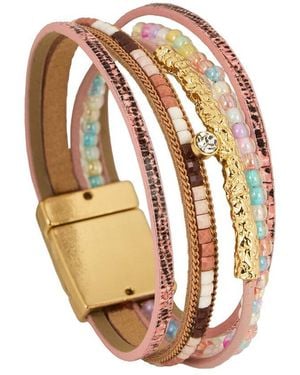 Saachi Leather Bracelet - White
