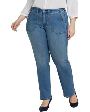 NYDJ Plus Barbara Stunning Bootcut Jean - Blue
