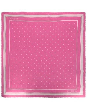 Givenchy 4G Cashmere & Silk-Blend Shawl - Pink