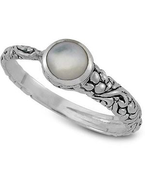 Samuel B. 6Mm Pearl Ring - Metallic