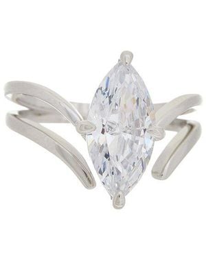 Juvell 18K Plated Topaz Ring - White