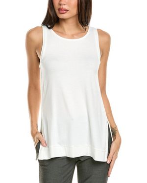 Badgley Mischka Double Layer Tank - White