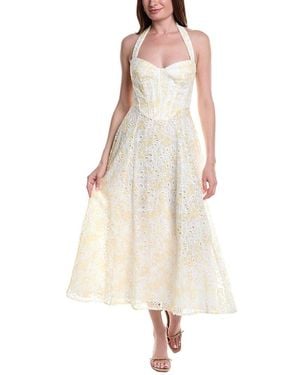 Bardot Pollie Halter Midi Dress - Natural