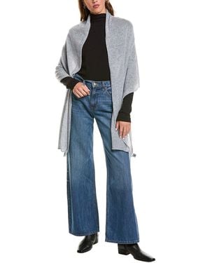 Portolano Lightweight Cashmere Wrap - Blue