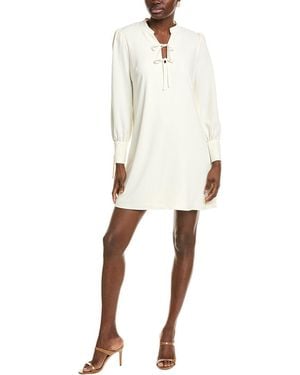 Cece Tie-Front Shift Dress - White