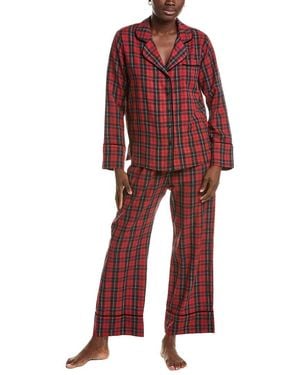 Johnny Was 2Pc Zariah Long Pyjama Set - Red