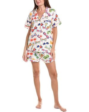 Bedhead 2Pc Short Pyjama Set - White
