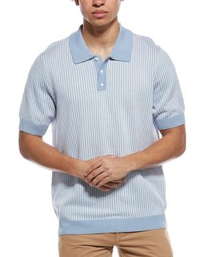 Truth Striped Polo Sweater - Blue