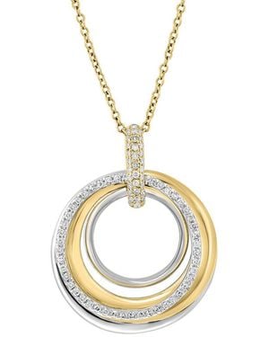 Effy Fine Jewelry 14K 1.22 Ct. Tw. Lab-Grown Diamond Necklace - Metallic