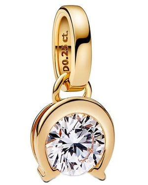 PANDORA Talisman 14K 0.25 Ct. Tw. Lab-Grown Diamond Pendant - Metallic