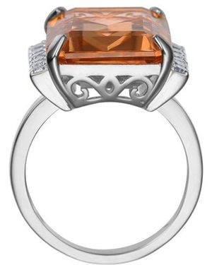 Genevive Jewelry Diamond Cz Statement Ring - White