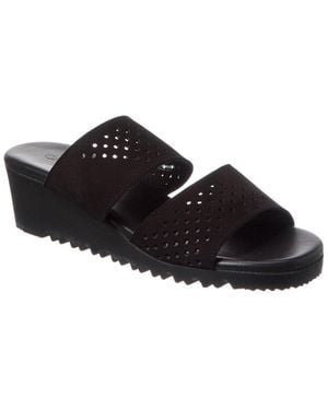 Arche Balahi Suede Wedge Sandal - Black
