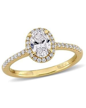 Lab Grown Diamonds Created Forever 14K 0.99 Ct. Tw. Lab-Grown Diamond Halo Ring - White
