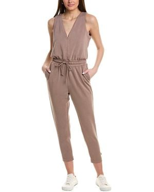 Splendid X Cella Jane Scuba Jumpsuit - Brown