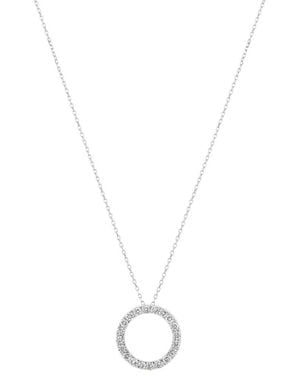 Diana M. Jewels Fine Jewellery 14K 0.50 Ct. Tw. Lab-Grown Diamond Pendant Necklace - Metallic