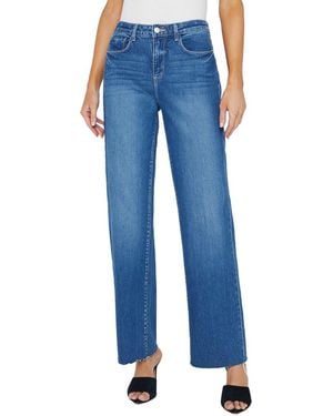 L'Agence Tiana High-Rise Wide Leg Jean - Blue