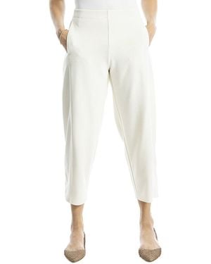 Max Studio Barrel Leg Pant - White
