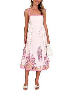 Kayla Paris Midi Dress - Pink
