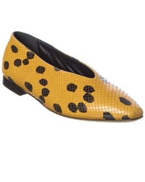Jimmy Choo Margot Leather Flat - Metallic
