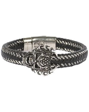jean claude Stainless Steel & Leather Bracelet - Multicolour