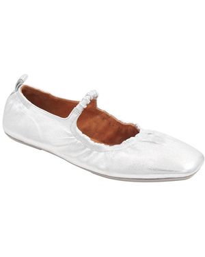 Andre Assous Lenon Leather Flat - White