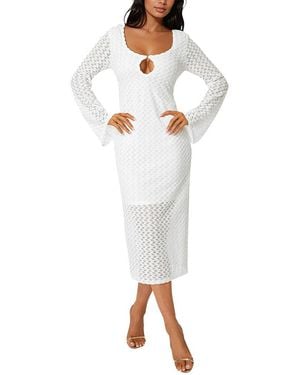 Bebe Midi Dress - White