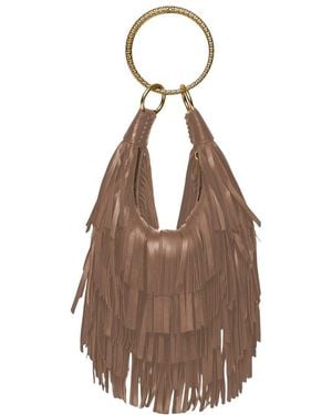 Walter Baker Freya Mini Leather Hobo Bag - Brown