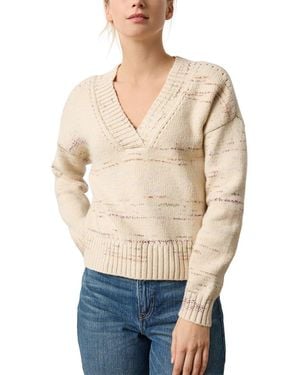 Lilla P Oversized V-Neck Jumper - Blue