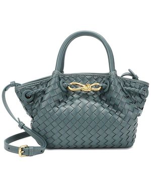 Tiffany & Fred Paris Leather Satchel/Shoulder Bag - Blue