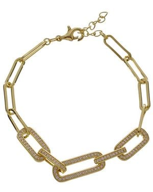 Rebecca Minkoff 14K Plated Cz Bracelet - Metallic